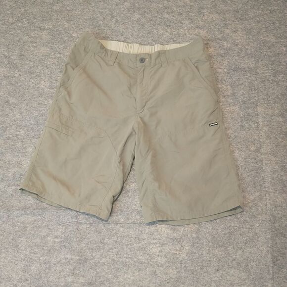 Patagonia Hiking Cargo Tech Shorts Mens Large Khaki Green Quick Dry. - Picture 1 of 4